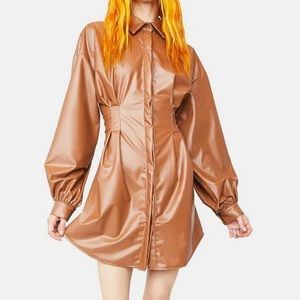 NWOT Cognac last minute invite dress